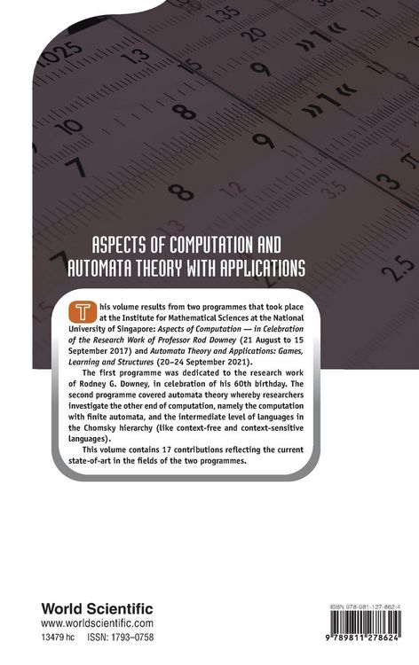 Produktbild: Aspects Of Computation and Automata Theory with Applications