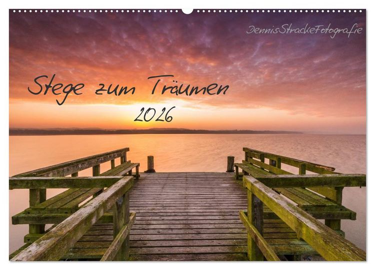 Produktbild: Stege zum Tr&auml;umen (Wandkalender 2026 DIN A2 quer), CALVENDO Monatskalender