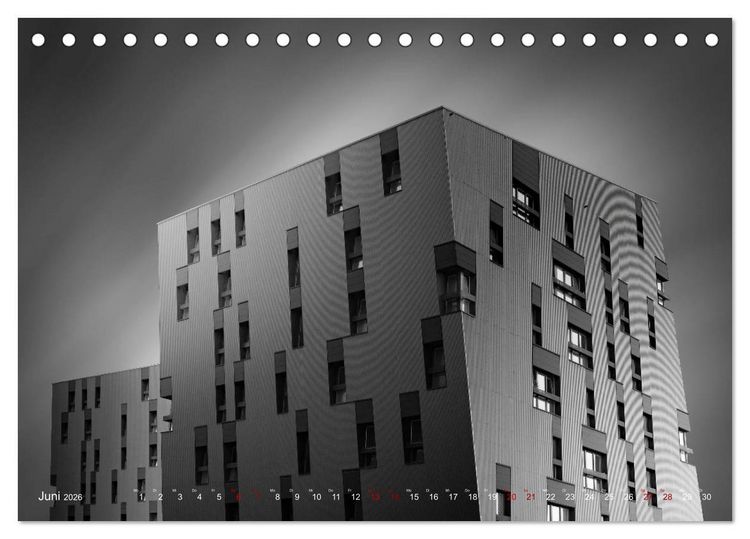 Produktbild: Monochrome Architektur (Tischkalender 2026 DIN A5 quer), CALVENDO Monatskalender