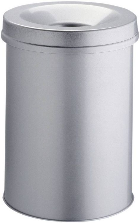 Produktbild: Durable Safe 330610 Papierkorb 30l (&Oslash; x H) 315mm x 492mm Metall Grau 1St.