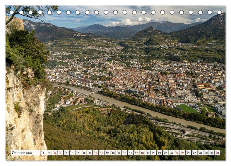 Produktbild: Trient und das Trentino (Tischkalender 2026 DIN A5 quer), CALVENDO Monatskalender