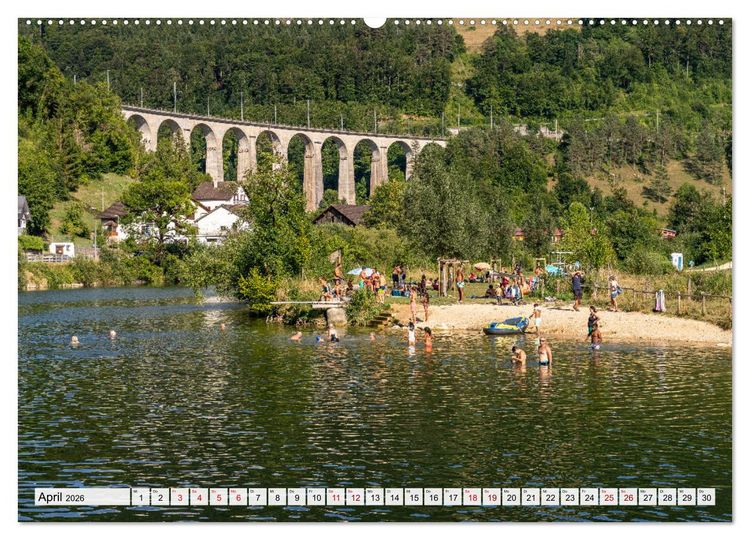 Produktbild: Schweiz - Saint-Ursanne (Wandkalender 2026 DIN A2 quer), CALVENDO Monatskalender