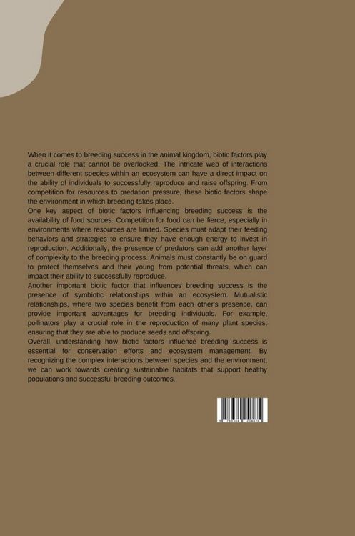 Produktbild: Beyond the Nest: How Biotic Factors Influence Breeding Success