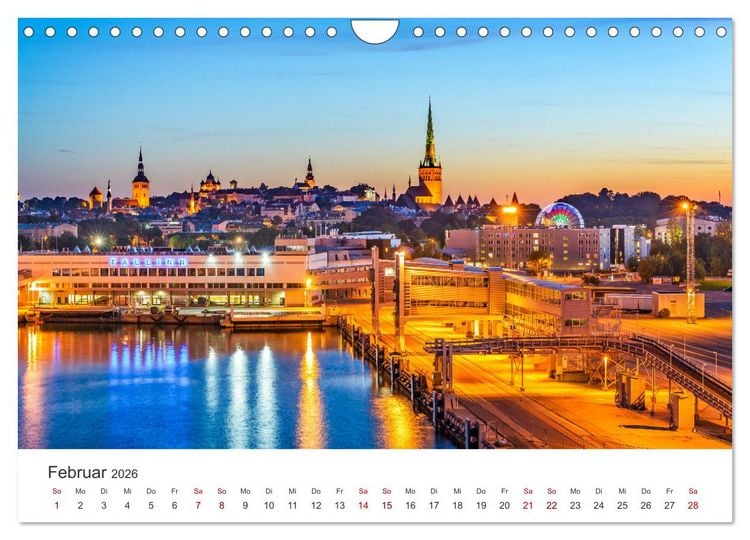 Produktbild: Tallinn - Eine Reise in die Hauptstadt Estlands. (Wandkalender 2026 DIN A4 quer), CALVENDO Monatskalender