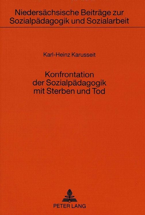 Produktbild: Konfrontation der Sozialp&auml;dagogik mit Sterben und Tod