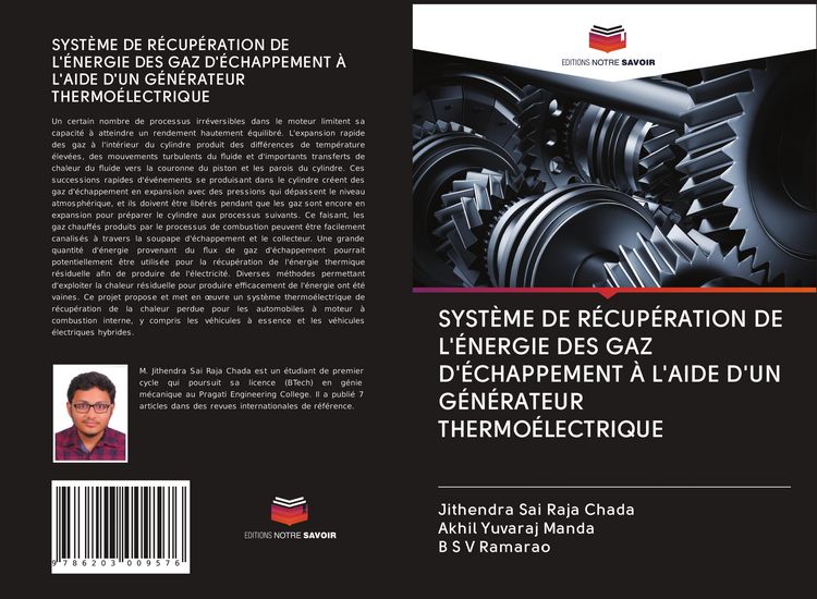 Produktbild: Syst&egrave;me De R&eacute;cup&eacute;ration De L'&eacute;nergie des Gaz D'&eacute;chappement &Agrave; L'aide D'un G&eacute;n&eacute;rateur Thermo&eacute;lectrique