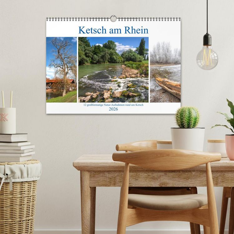 Produktbild: Ketsch am Rhein (Wandkalender 2026 DIN A3 quer), CALVENDO Monatskalender