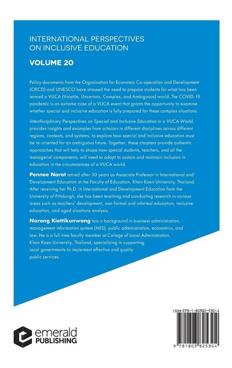 Produktbild: Interdisciplinary Perspectives on Special and Inclusive Education in a Volatile, Uncertain, Complex & Ambiguous (VUCA) World