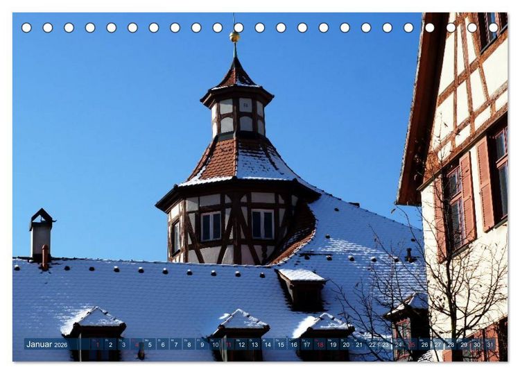 Produktbild: Die Residenzstadt Ansbach (Tischkalender 2026 DIN A5 quer), CALVENDO Monatskalender