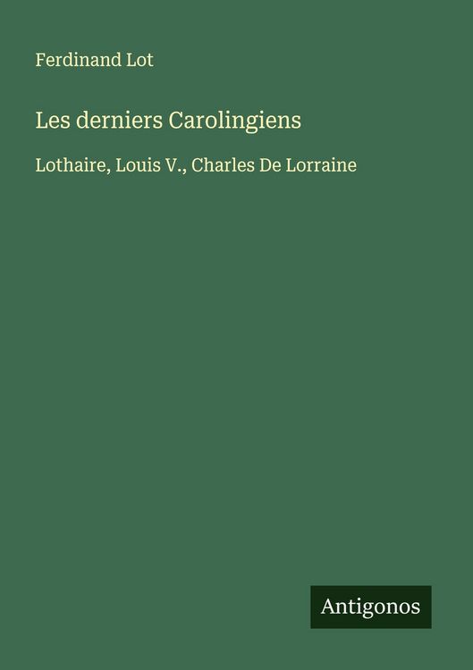 Produktbild: Les derniers Carolingiens