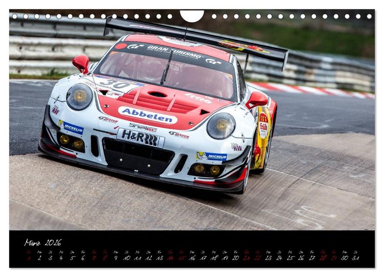 Produktbild: Emotions on Track - Langstreckenmeisterschaft am N&uuml;rburgring - GT3 (Wandkalender 2026 DIN A4 quer), CALVENDO Monatskalender