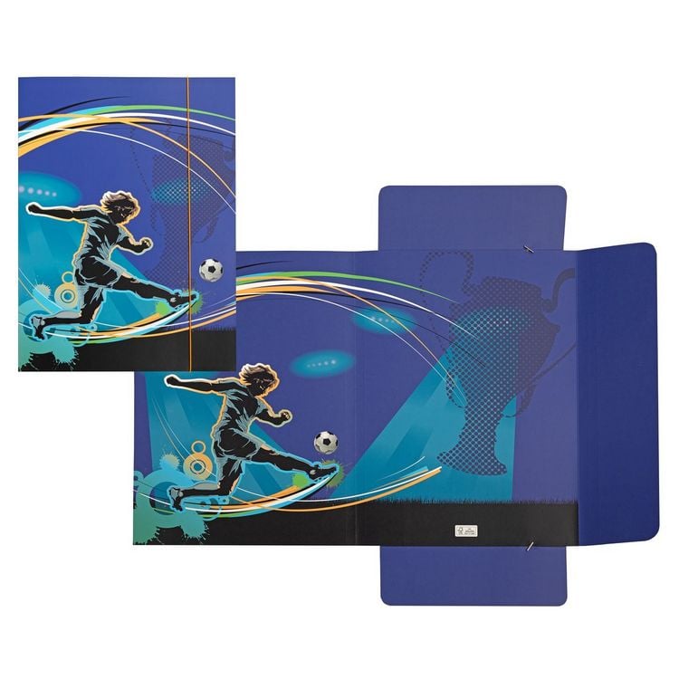 Produktbild: Idena Sammelmappe Fu&szlig;ball mit Gummizug 400g/m&sup2; DIN A3