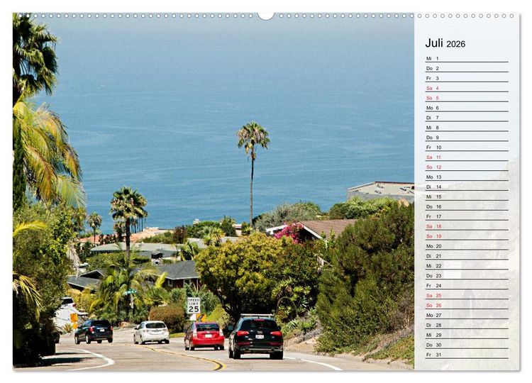 Produktbild: San Diego (Wandkalender 2026 DIN A2 quer), CALVENDO Monatskalender