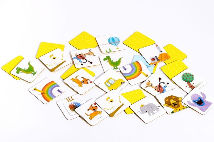 Produktbild: Sch&uuml;ttel den Apfelbaum &ndash; Memo-Spiel mit 40 Spielkarten im Karton. Ab 3 Jahren