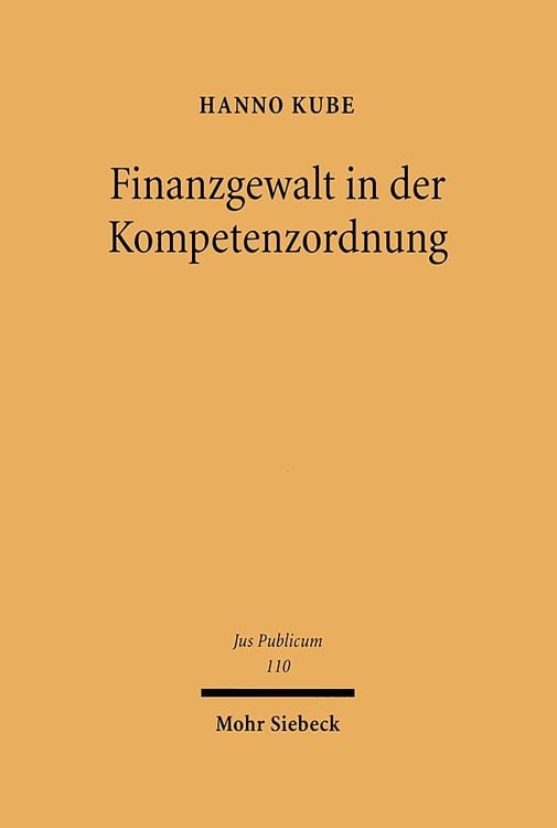 Produktbild: Finanzgewalt in der Kompetenzordnung