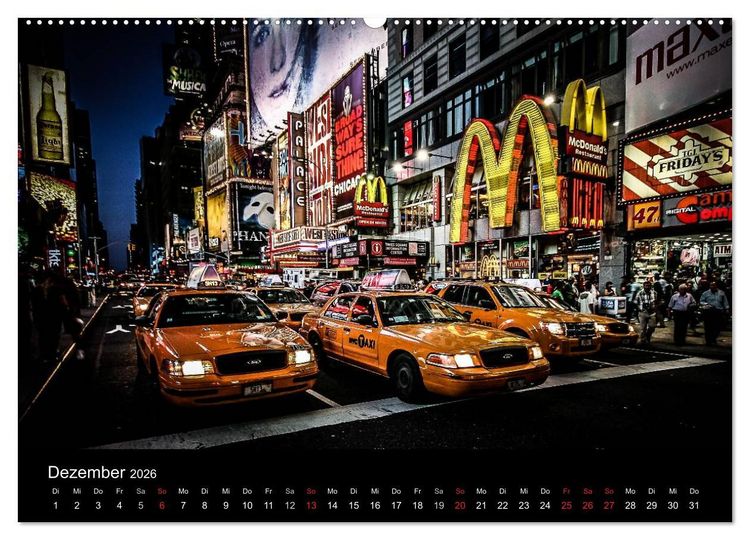 Produktbild: New York feeling (Wandkalender 2026 DIN A2 quer), CALVENDO Monatskalender