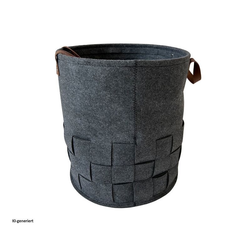 Produktbild: HTI-Living W&auml;schekorb 55 Liter Briena Filz Dunkelgrau W&auml;schekorb 55 Liter Briena Filz Dunkelgrau
