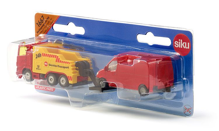 Produktbild: Siku 1667 Abschleppwagen mit PKW