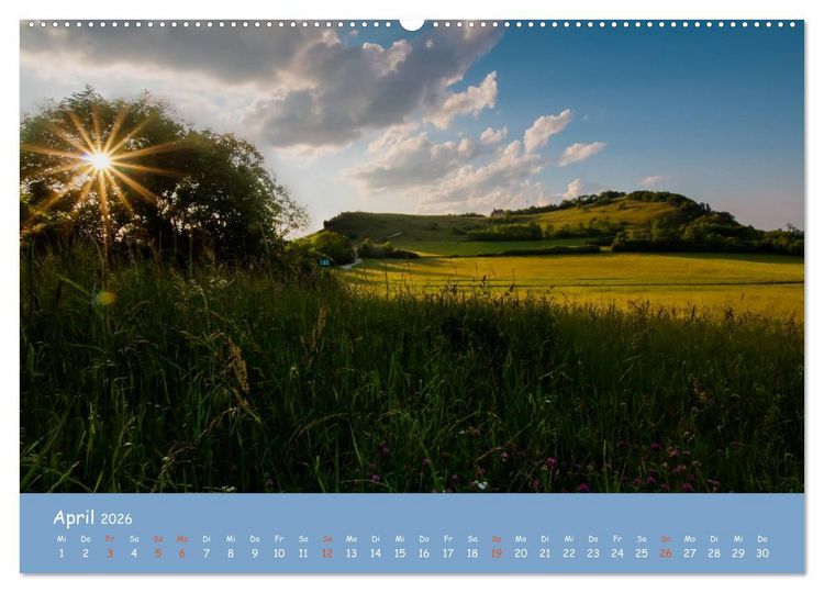 Produktbild: Das Walberla - Der Hausberg der Franken (Wandkalender 2026 DIN A2 quer), CALVENDO Monatskalender