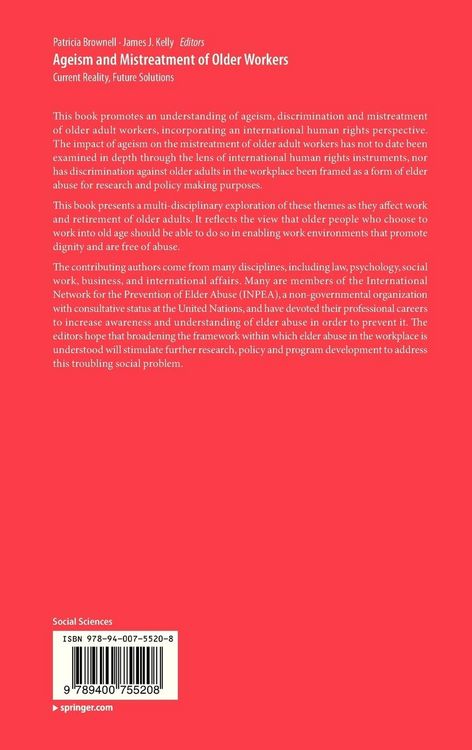 Produktbild: Ageism and Mistreatment of Older Workers