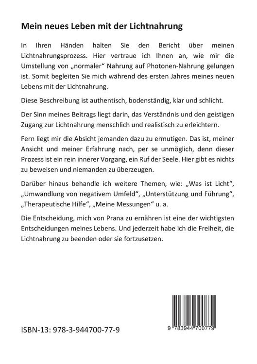 Produktbild: Mein neues Leben mit der Lichtnahrung