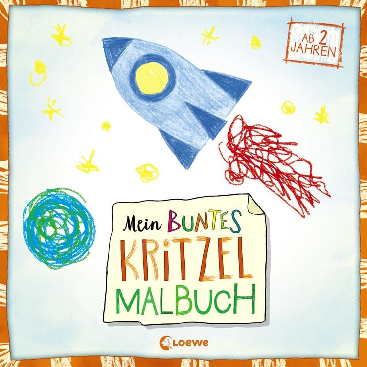 Produktbild: Mein buntes Kritzel-Malbuch (Rakete)