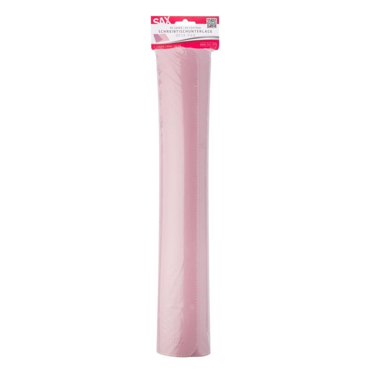 Produktbild: SAX Schreibtischunterlage PU Leder, hellrosa/altrosa