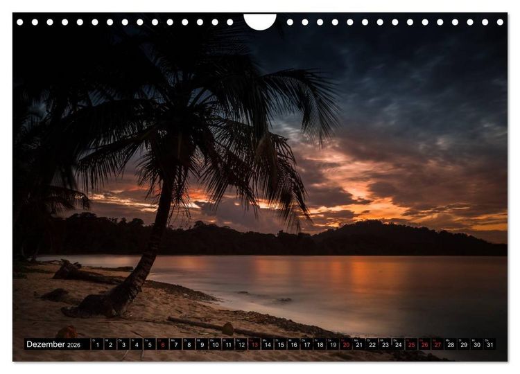 Produktbild: COSTA RICA Farben und Licht (Wandkalender 2026 DIN A4 quer), CALVENDO Monatskalender