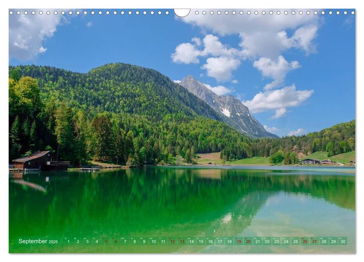 Produktbild: Garmisch Partenkirchen Land - Wasser und Berge sind Leben (Wandkalender 2026 DIN A3 quer), CALVENDO Monatskalender