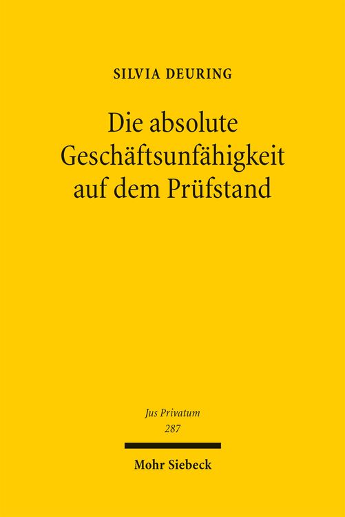 Produktbild: Die absolute Gesch&auml;ftsunf&auml;higkeit auf dem Pr&uuml;fstand