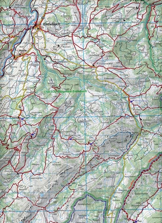 Produktbild: Emmental - Entlebuch Napf - S&ouml;renberg 19 Wanderkarte