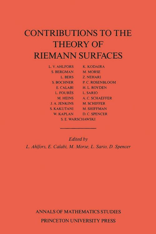 Produktbild: Contributions to the Theory of Riemann Surfaces
