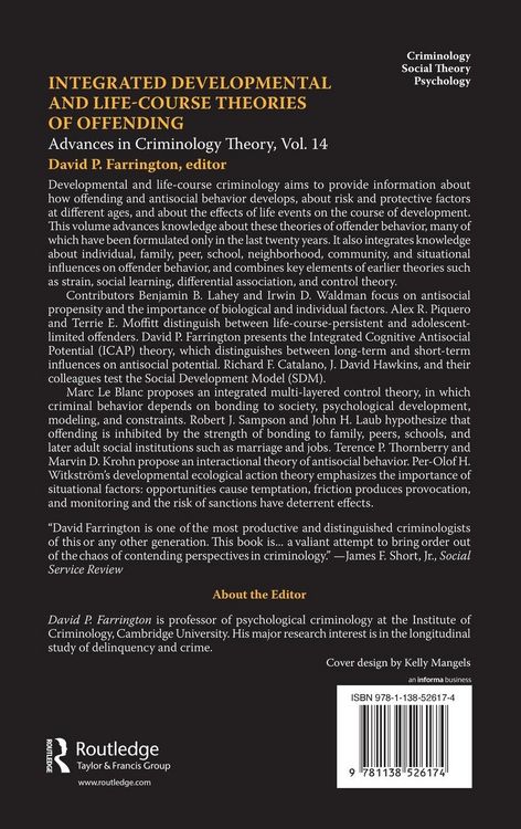 Produktbild: Integrated Developmental and Life-course Theories of Offending