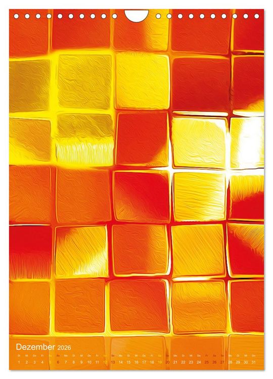 Produktbild: MOSAIK-VISIONEN (Wandkalender 2026 DIN A4 hoch), CALVENDO Monatskalender