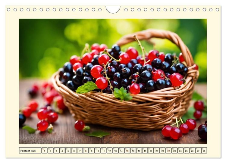 Produktbild: Gesundes frisches Obst (Wandkalender 2026 DIN A4 quer), CALVENDO Monatskalender