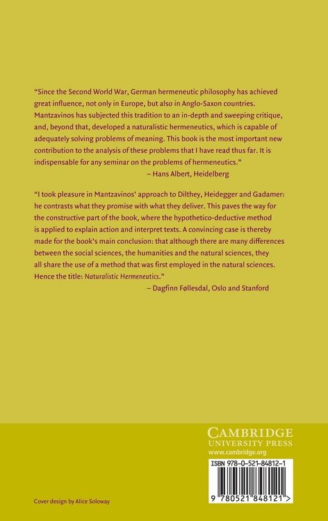 Produktbild: Naturalistic Hermeneutics