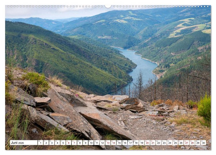 Produktbild: Unterwegs - Camino Primitivo. Zu Fu&szlig; auf der &auml;ltesten Route des Jakobsweges (Wandkalender 2026 DIN A2 quer), CALVENDO Monatskalender