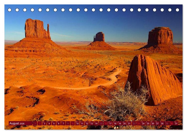 Produktbild: Arizona &bull; Impressionen (Tischkalender 2026 DIN A5 quer), CALVENDO Monatskalender