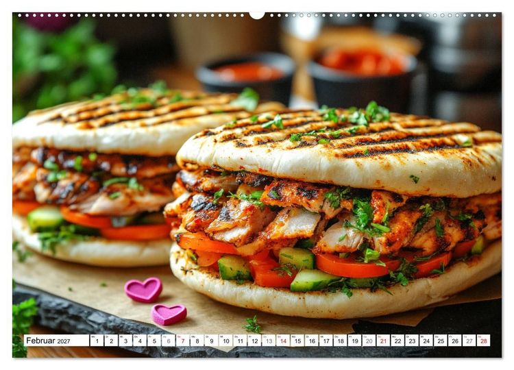 Produktbild: D&ouml;ner macht sch&ouml;ner, t&uuml;rkischer Geschmack von deinem D&ouml;nermann (Wandkalender 2027 DIN A2 quer), CALVENDO Monatskalender
