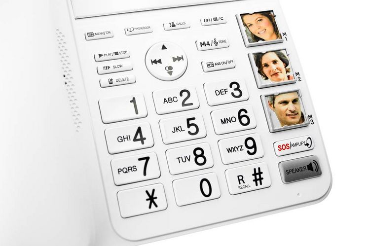 Produktbild: Geemarc AMPLIDECT 595 COMBI Schnurgebundenes Seniorentelefon Anrufbeantworter, Freisprechen, Optische Anrufsignalisierung, f&uuml;