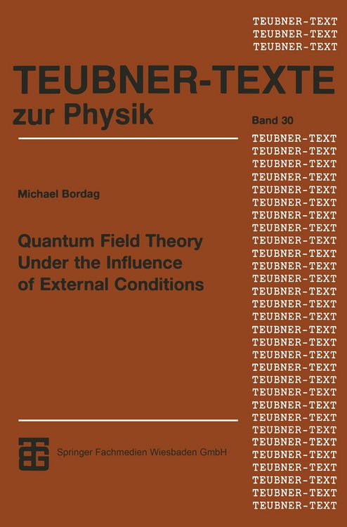 Produktbild: Quantum Field Theory Under the Influence of External Conditions