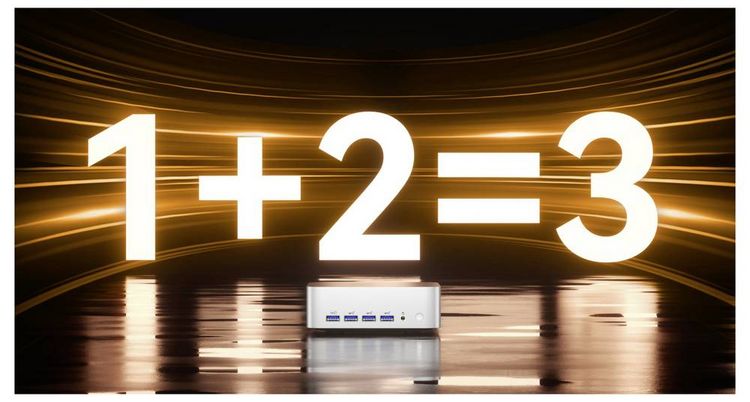 Produktbild: GEEKOM Mini PC A8 Max AMD Ryzen 9 8945HS 5.2 GHz 32 GB RAM 1 TB SSD AMD Radeon&trade; 780M Win 11 Pro A8 Max