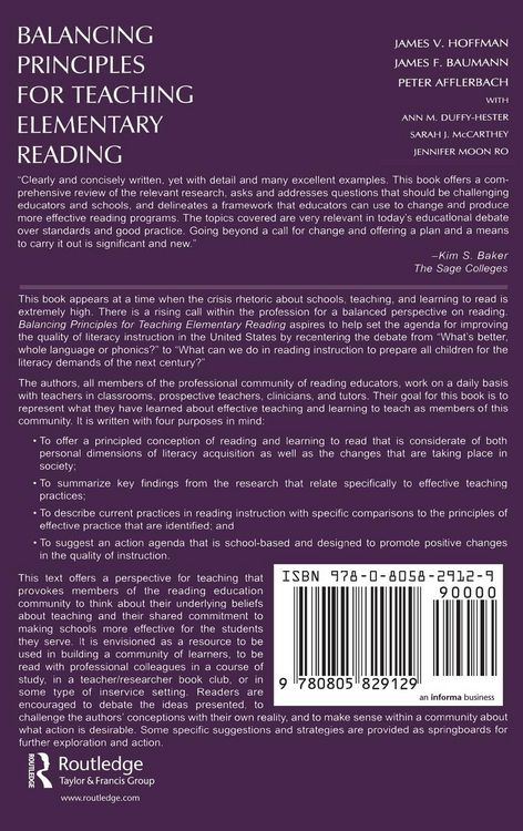 Produktbild: Balancing Principles for Teaching Elementary Reading