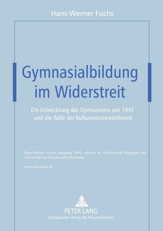 Produktbild: Gymnasialbildung im Widerstreit