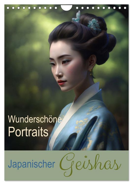 Produktbild: Wundersch&ouml;ne Portraits Japanischer Geishas (Wandkalender 2026 DIN A4 hoch), CALVENDO Monatskalender