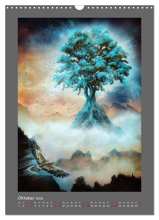 Produktbild: Yggdrasil - Der Baum des Lebens (Wandkalender 2026 DIN A3 hoch), CALVENDO Monatskalender