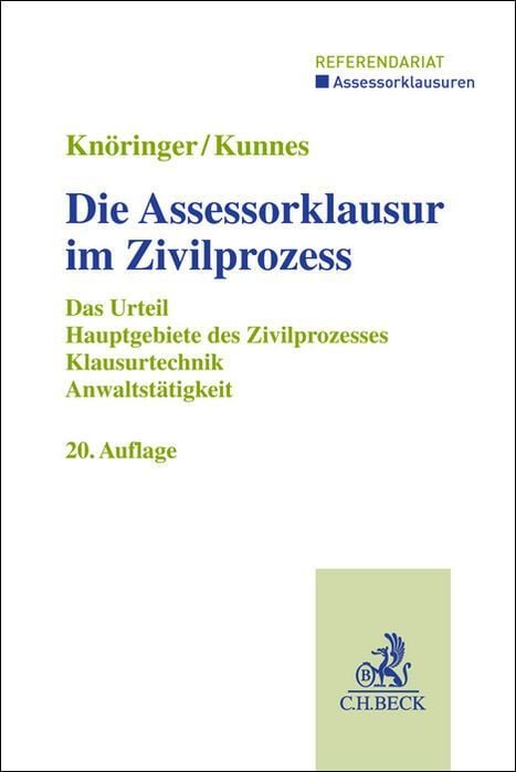 Produktbild: Die Assessorklausur im Zivilprozess