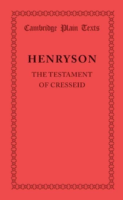 Produktbild: The Testament of Cresseid