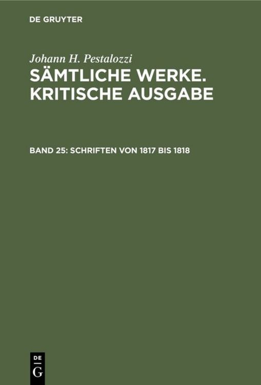 Produktbild: Schriften von 1817 bis 1818