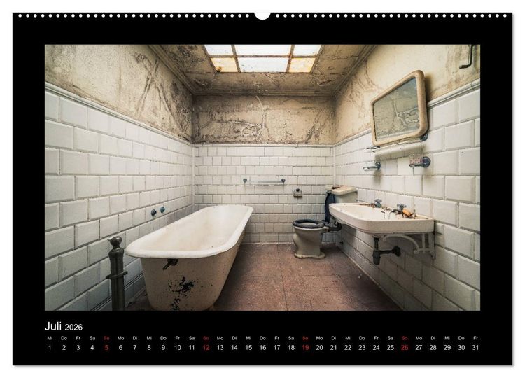 Produktbild: Die Sch&ouml;nheit des Verfalls - Lost Places (Wandkalender 2026 DIN A2 quer), CALVENDO Monatskalender